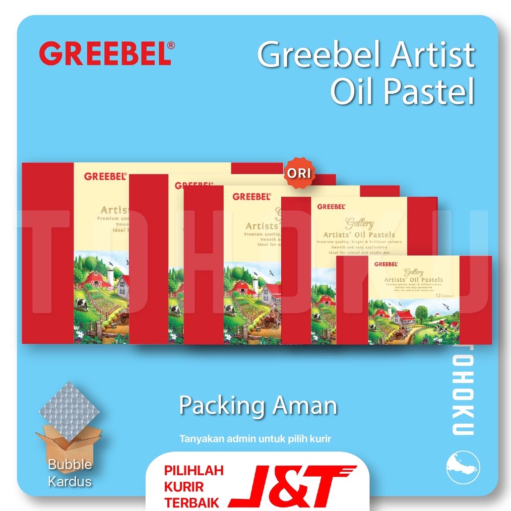 

Import Terlaris [Pack Aman] Greebel Artist Oil Pastel - 12-24-36-48-72 !!