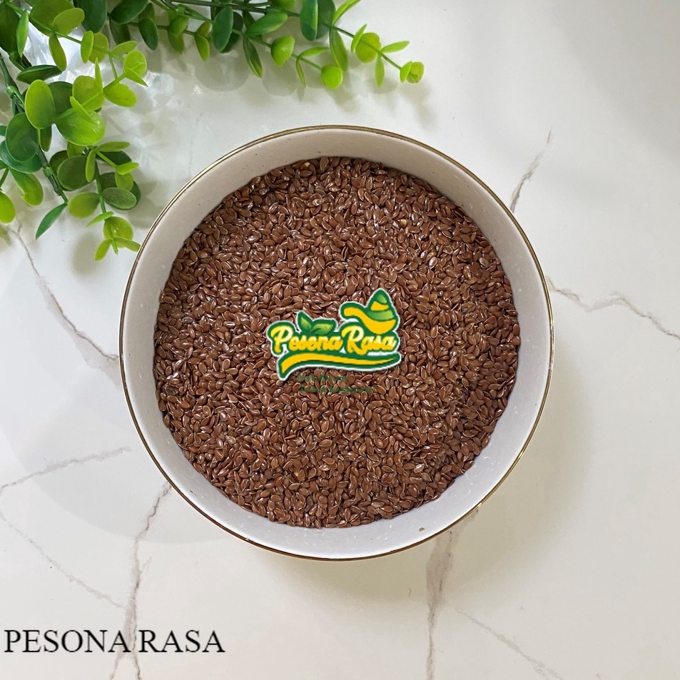 

[KODE ERTVD] BARU !! Flaxseed Brown 1 Kg / Flax seeds Coklat / Biji Rami Premium