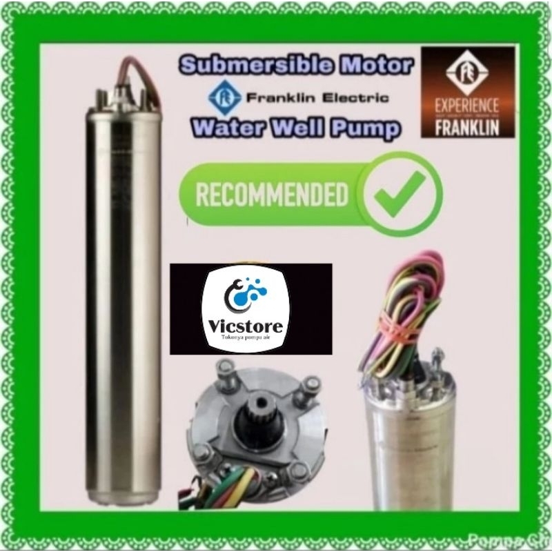 Dinamo motor pompa satelit 4" Franklin 7.5hp 3phase 5.5kw submersible