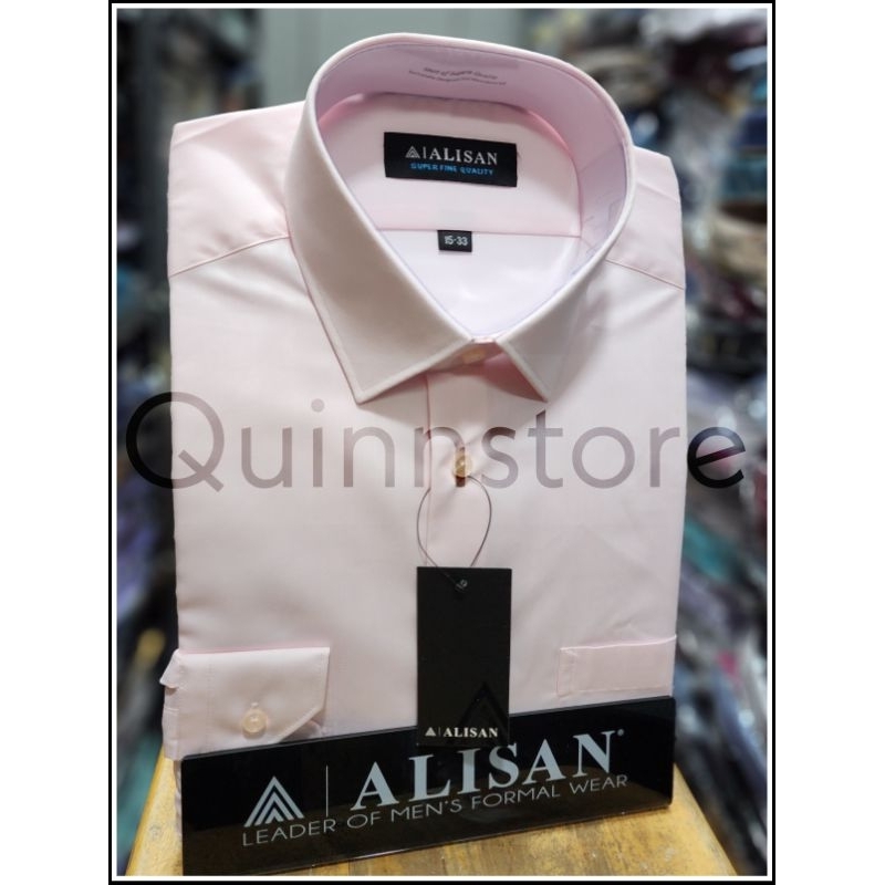 ALISAN Original Kemeja Polos Lengan Panjang - REGULER //PINK//