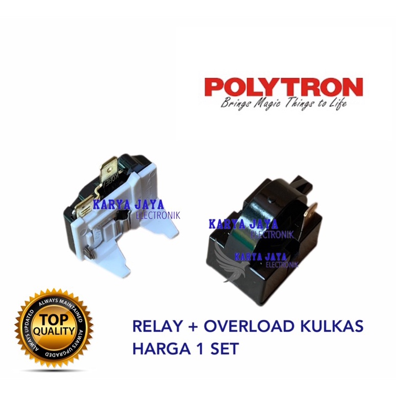 Promo.. Relay Ptc Overload Kulkas Polytron 1 pintu 84