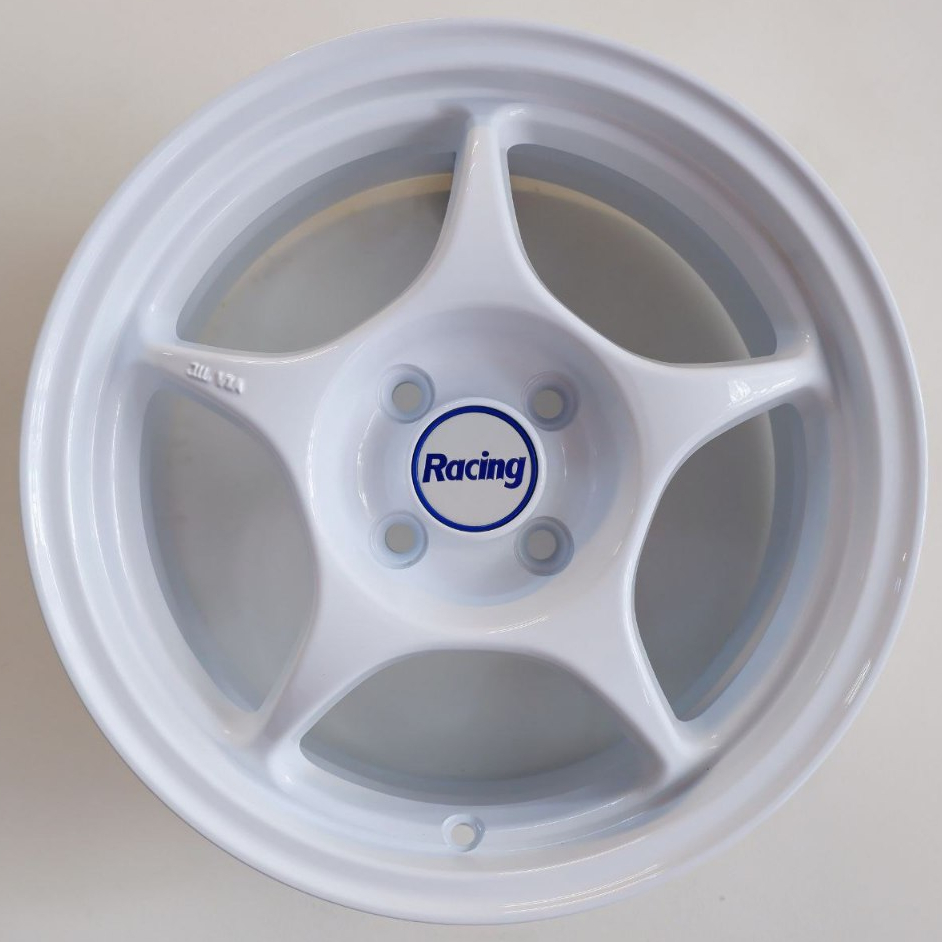 VELG MOBIL RAYSCLUB ( ENKEI TULANG ) R15 x 7 H4 100 ET 40 WHITE / PUTIH