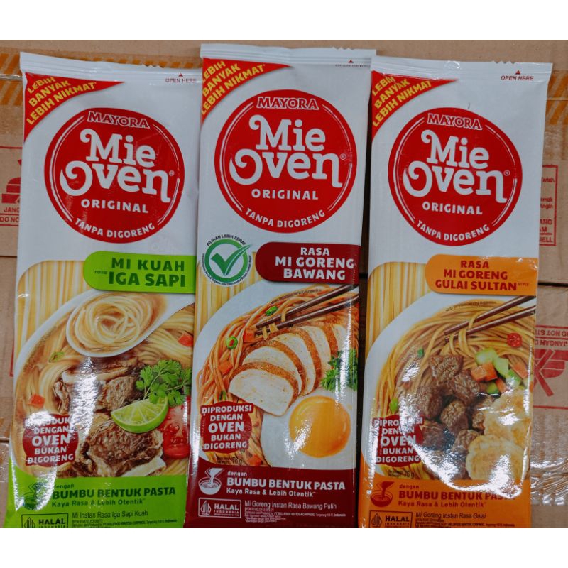 

Mie oven goreng bawang/goreng gulai/kuah Iga sapi 71gr