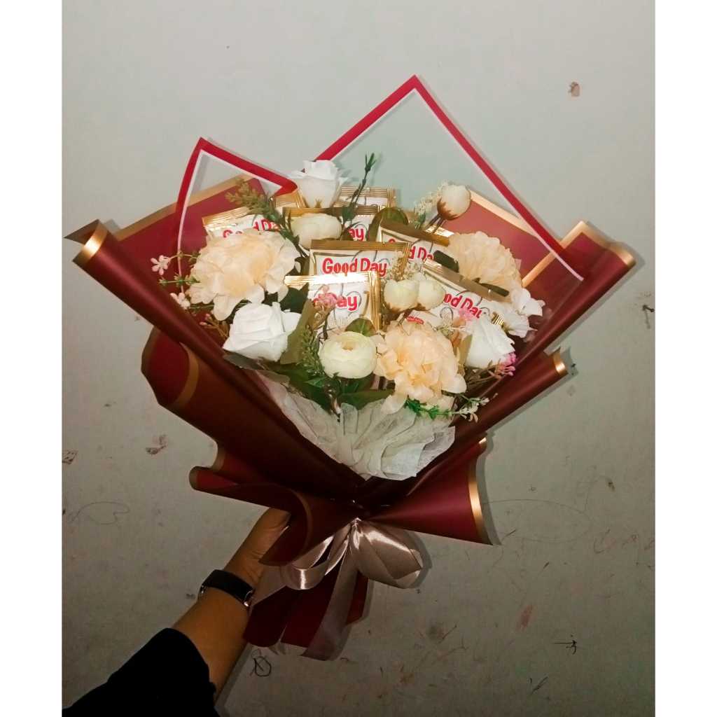 

Buket snack mix bunga artificial by ellenie.id