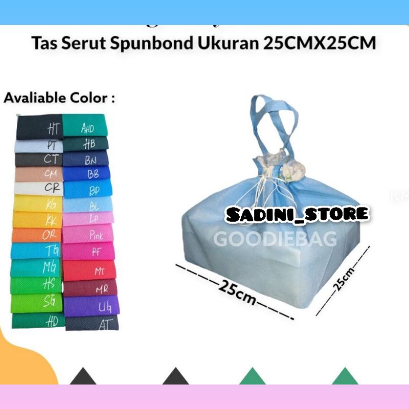 

GOODIEBAG SERUT 25X25XCM ACARA HAJATAN/HAUL/ULANG TAHUN