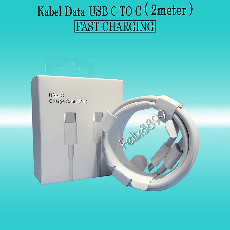 Kabel Data Charger TYPE C TO TYPE C Fast Charging 1M & 2M Cable