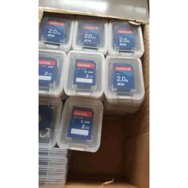 25 Biji Kartu Memory SD Card Sandisk 2Gb