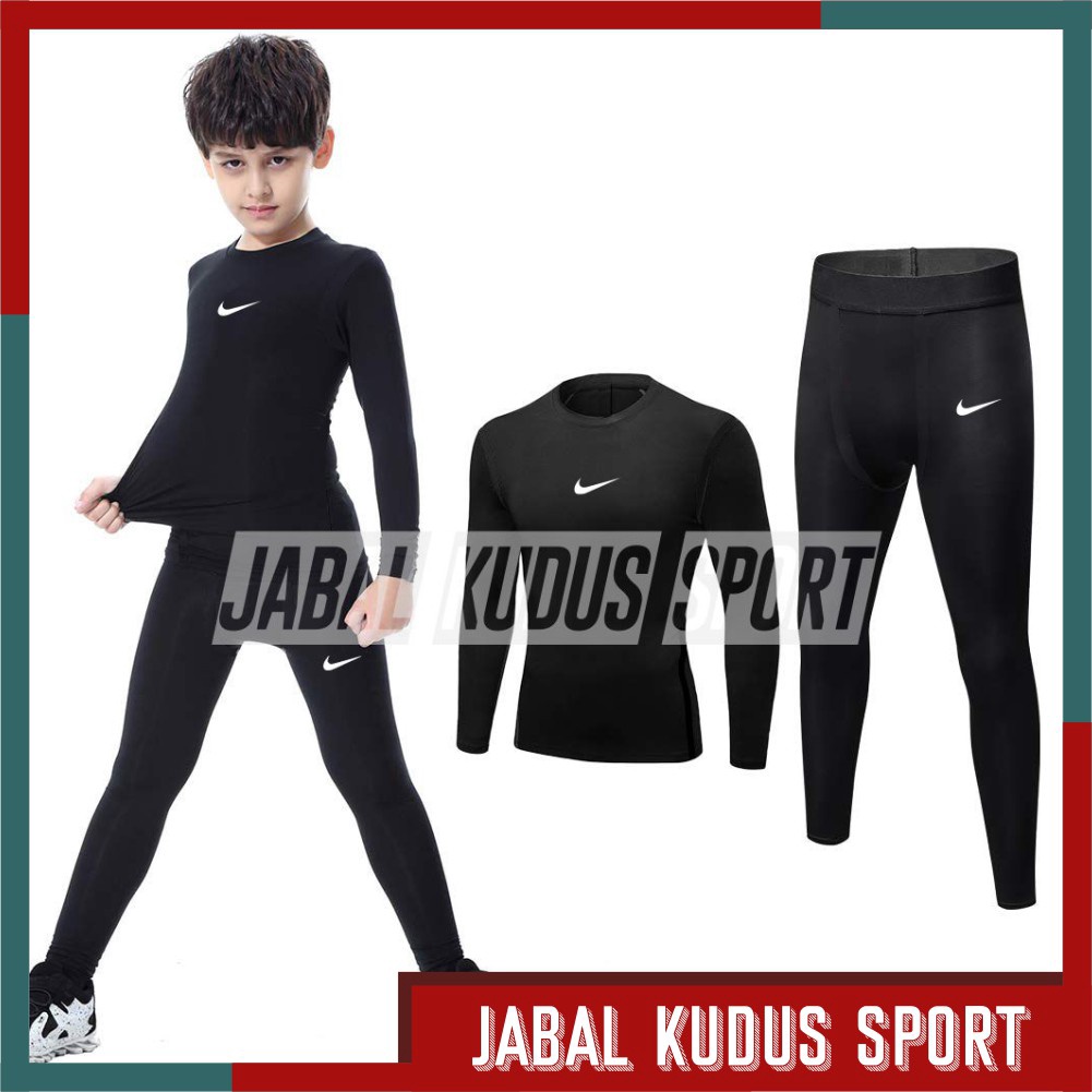 12.12 BRANDS FESTIVAL Setelan Baju Kaos Manset Baselayer Anak Lengan Panjang Daleman Olahraga Traini