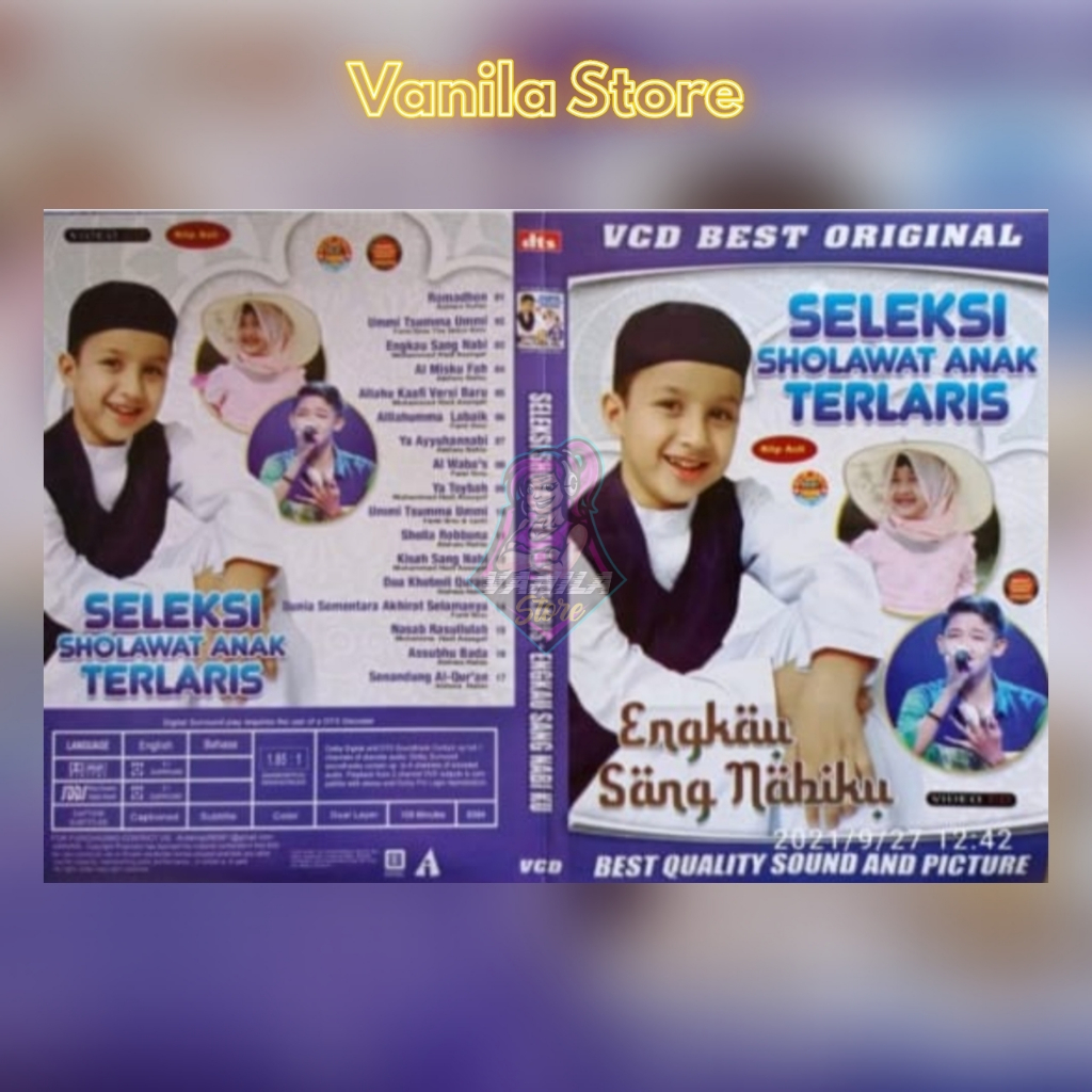Kaset Video CD (VCD) Lagu Seleksi Sholawat anak Terlaris "Engkau Sang Nabiku"