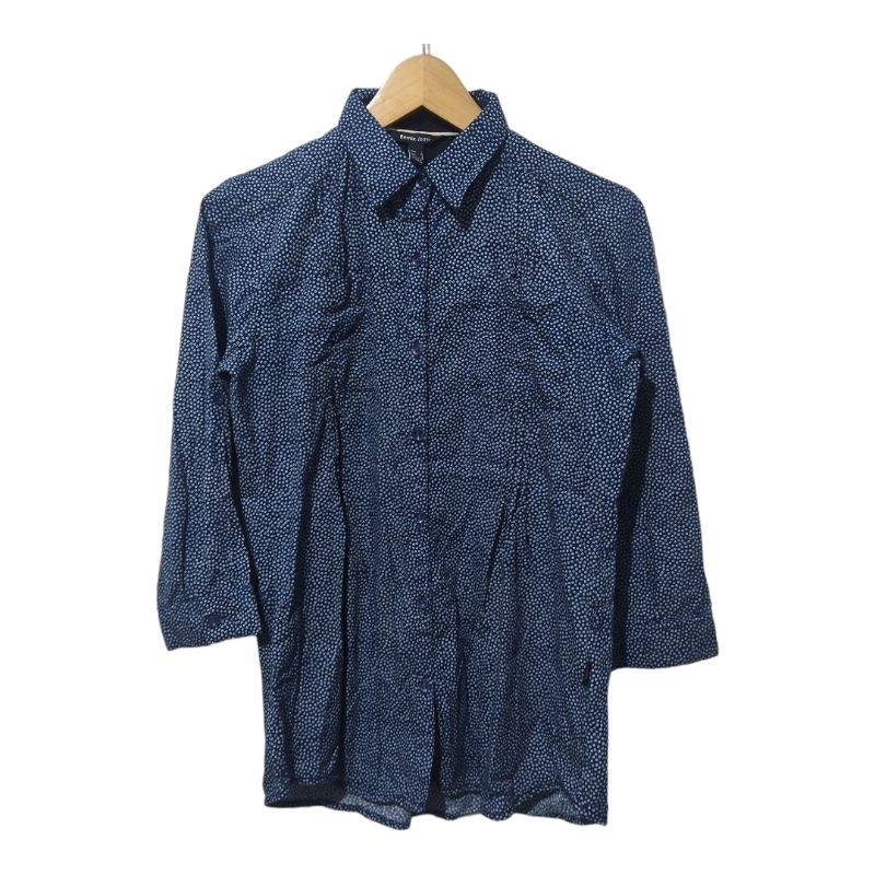 blouse motif telur kodok remix jeans M