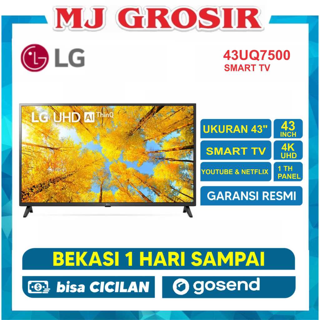 LED TV LG 43" 43UQ7500 43 INCH USB MOVIE HD SMART TV 4K