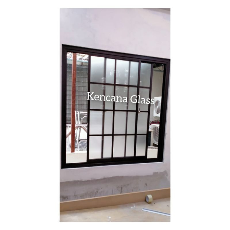 jendela sliding ornamen 100 x 120