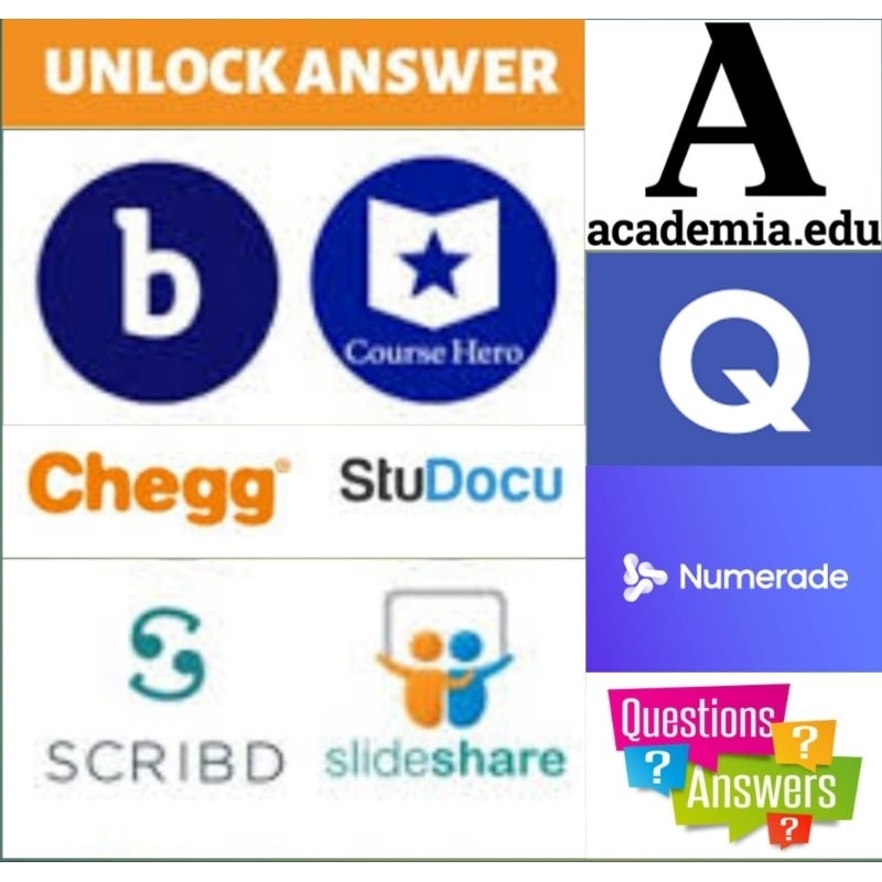 (10 IN 1) UNLOCK CHE GG + COURSE HERO + BARTEBLY + STUDOCU + SCRIBD + SLIDESHARE + ACADEMIA + NUMERA