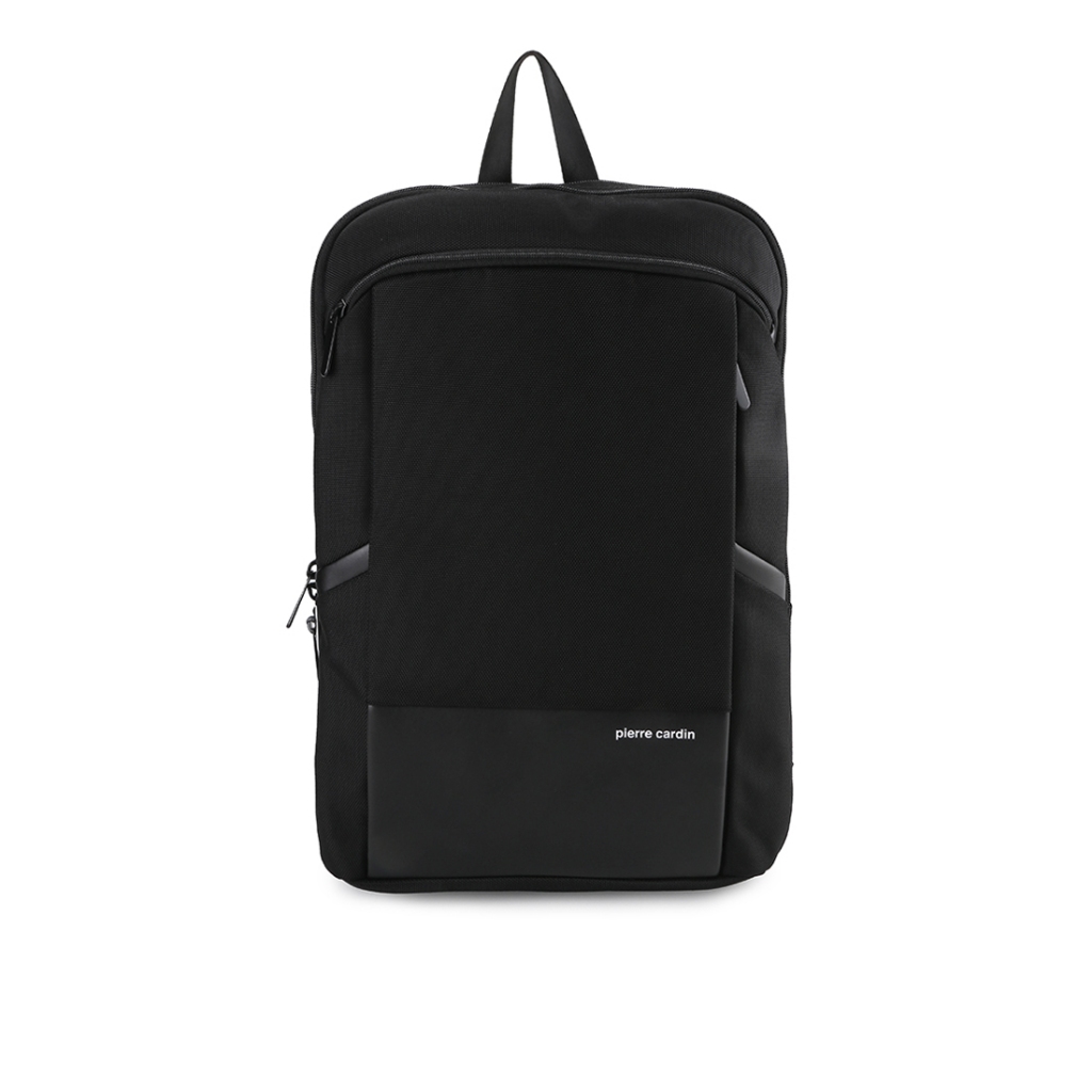 Pierre Cardin Tas Ransel Pria Laptop USB Port Tas Kerja Travel  0112826201BLA-BLACK