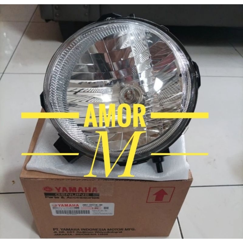 REFLEKTOR LAMPU DEPAN ASSY KOMPLIT YAMAHA XRIDE 115 OLD LAMA ORIGINAL