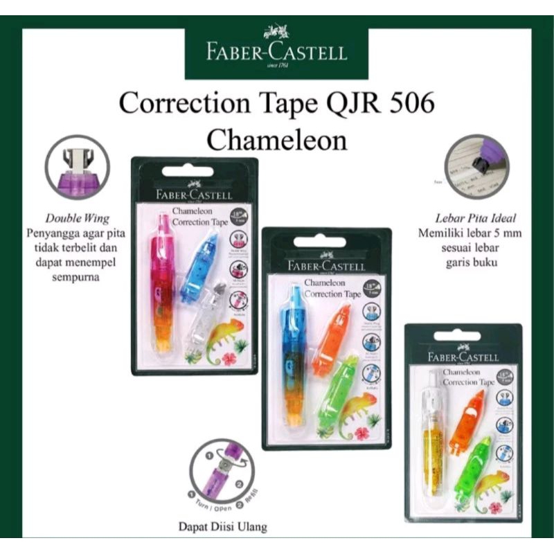 

TIPE-X/CORRECTION FABER-CASTELL QJR-506+2 REFIL (163351R)