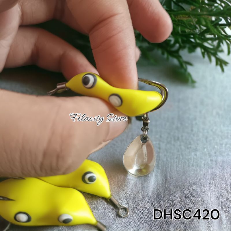 Soft Frog Lure 4 Cm -Soft Frog Killer - Umpan Casting Gabus Haruan Kodok Karet DHSC420