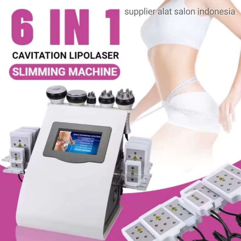 6 in 1 RF lipolaser - RF cavitation vacuum slimming machine