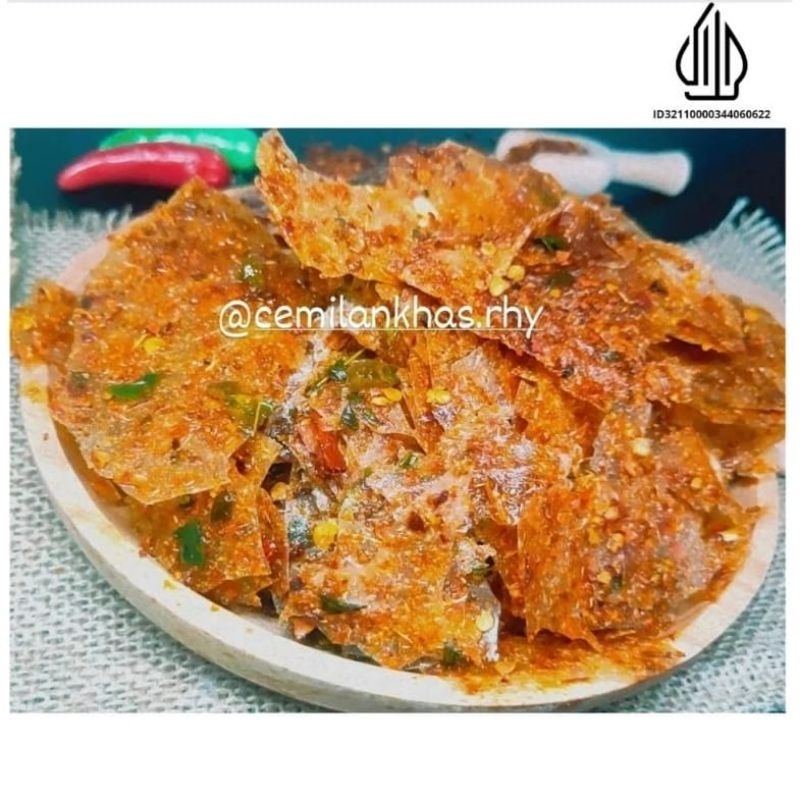 

KRIPIK KACA PEDAS DAUN JERUK 250gr