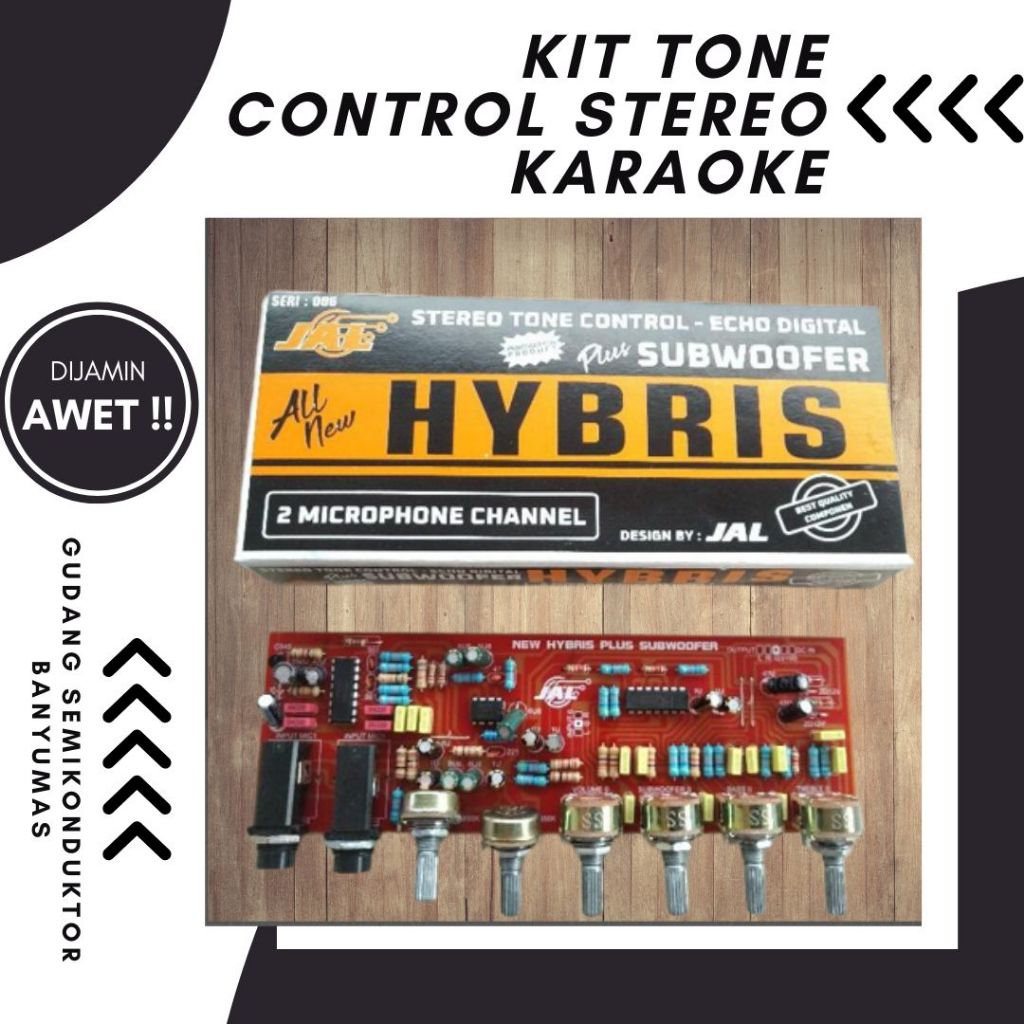 KIT STEREO TONE CONTROL - ECHO DIGITAL SUBWOOFER HYBRIS
