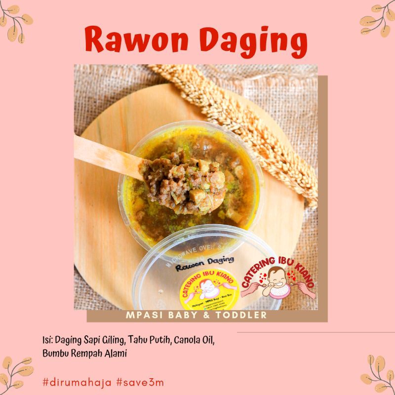 Rawon Daging Catering Mpasi Bayi FROZEN
