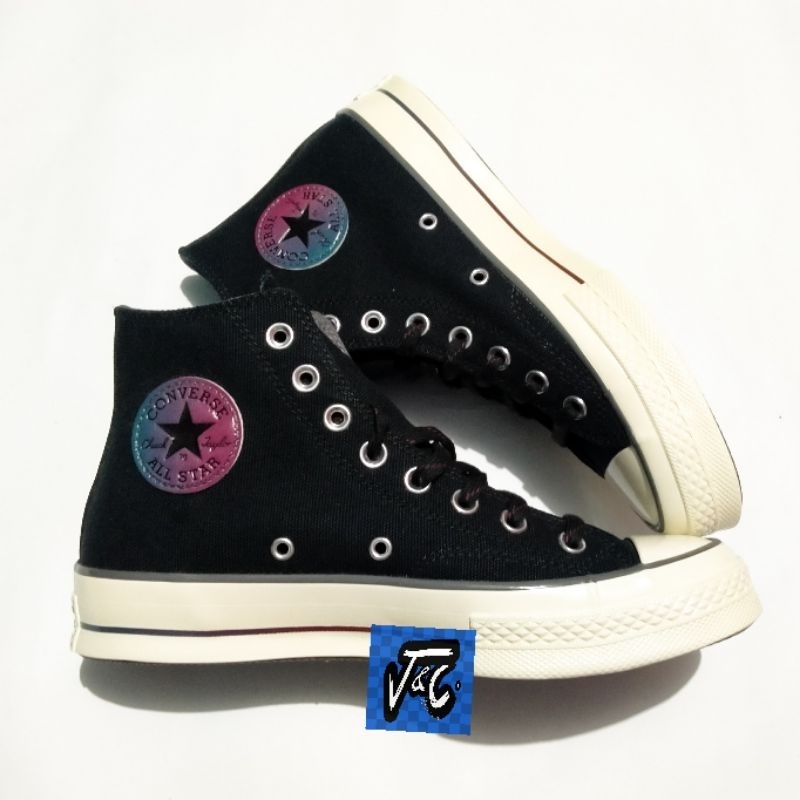 Converse Chuck 70 70s Color Fade Pinstripe Retro Outdoor Vintage Black