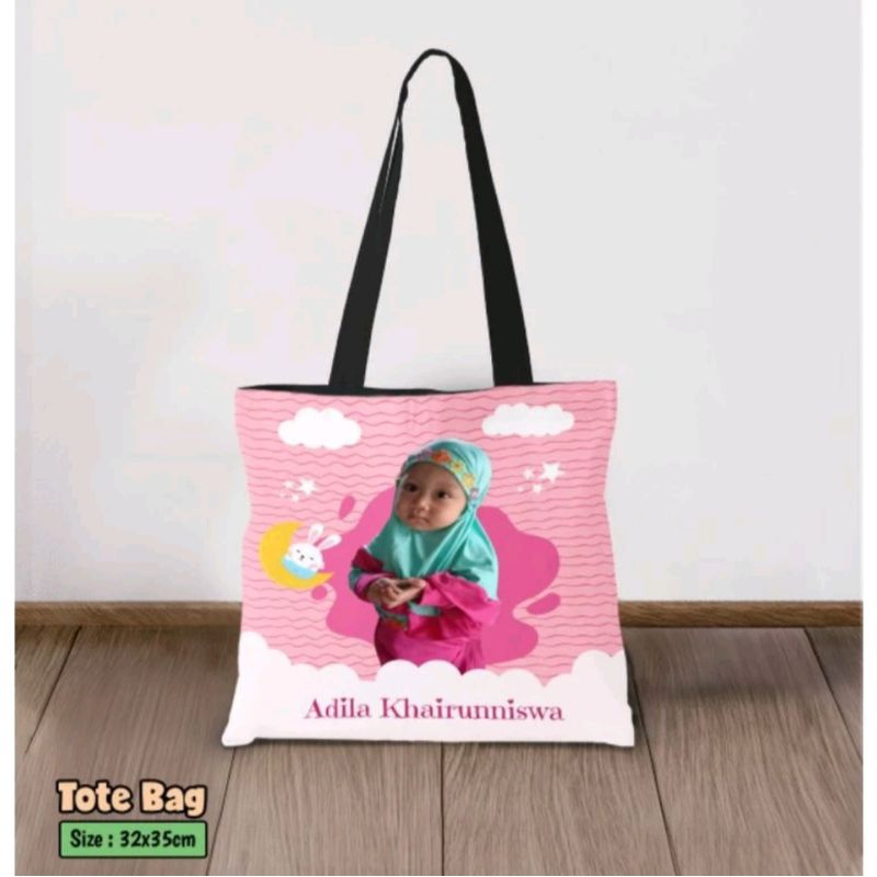 Tas Jinjing Tote Bag Custom Nama Foto