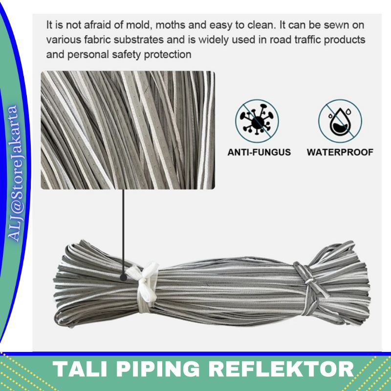 

Tali Piping Scotlet/Scotchile Reflektor/bisban isi scotlihgt Reflektif memantul (GRADE A)
