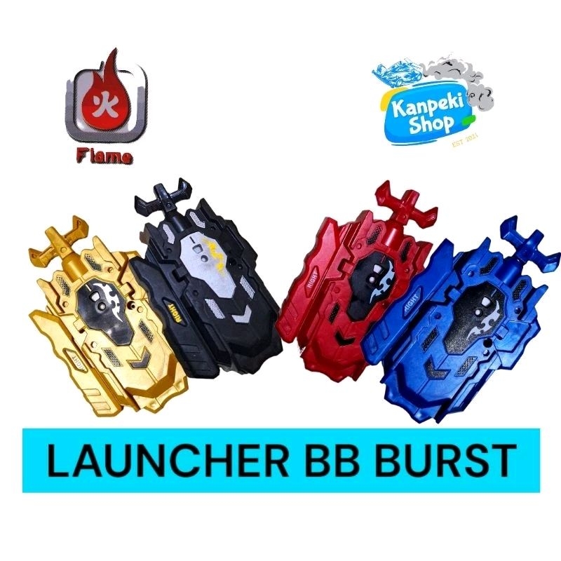 BeyLauncher LR String Pemutar Gasing Beyblade Burst merk Flame - Launcher Tarikan