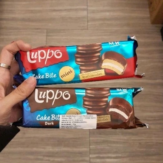 

Luppo cake bite mini coklat susu marshmallow MILK / DARK 55gr