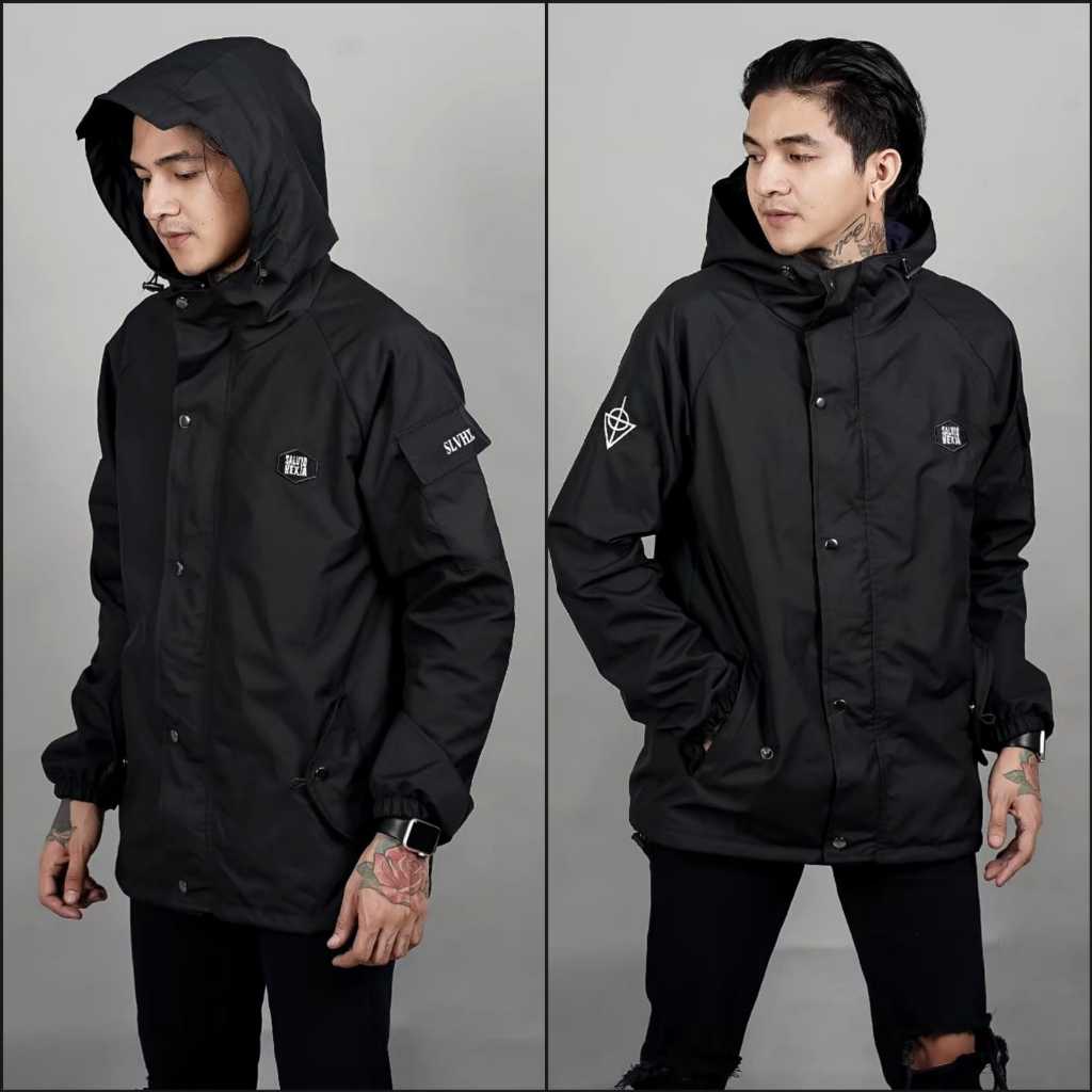 KEKINIAN Jaket Pria - Jaket Parasut Pria - Jaket Casual Pria - Jaket Waterproof - Jaket Motor Salvio