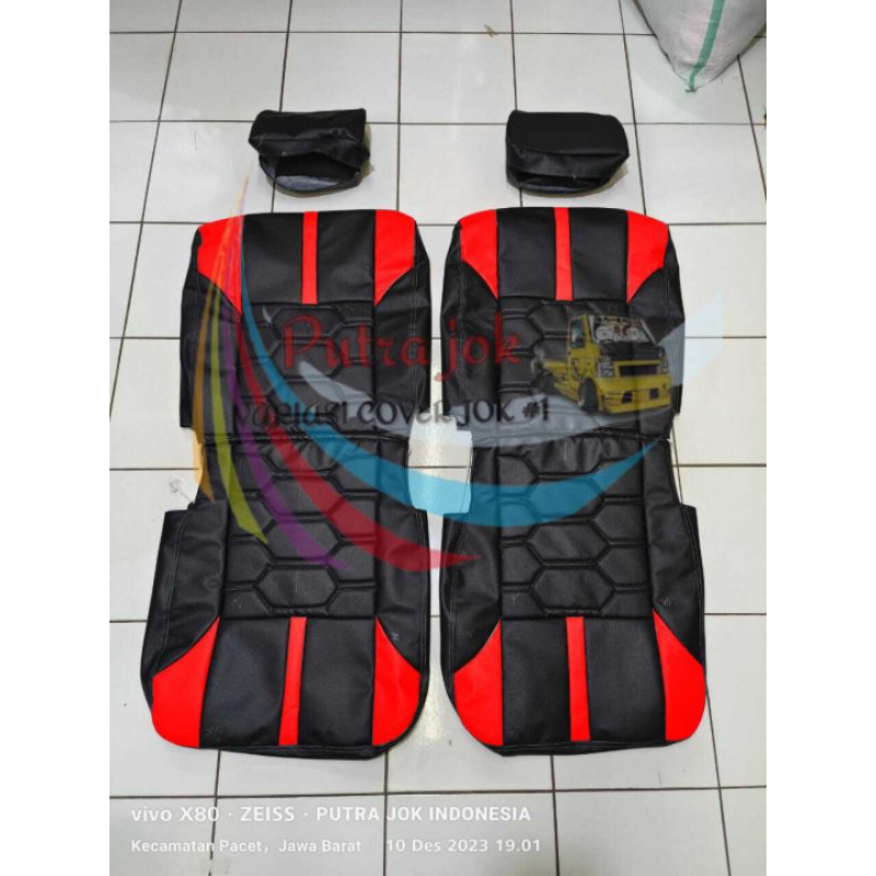 Cover jok mobil grandmax minibus motif tawon jok depan