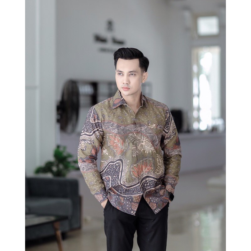 VAWASTRA Kemeja Motif Gajendra Batik Anak Muda