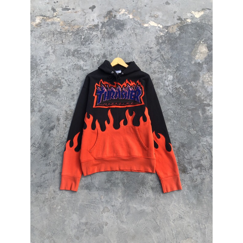 REWORKED THRASHER FLAME HOODIE