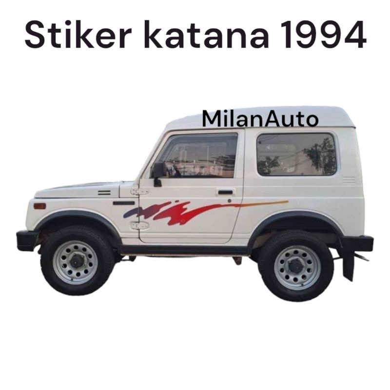Sticker List Body Suzuki Katana Air Tahun 1994 1 set/ Stiker Mobil katana