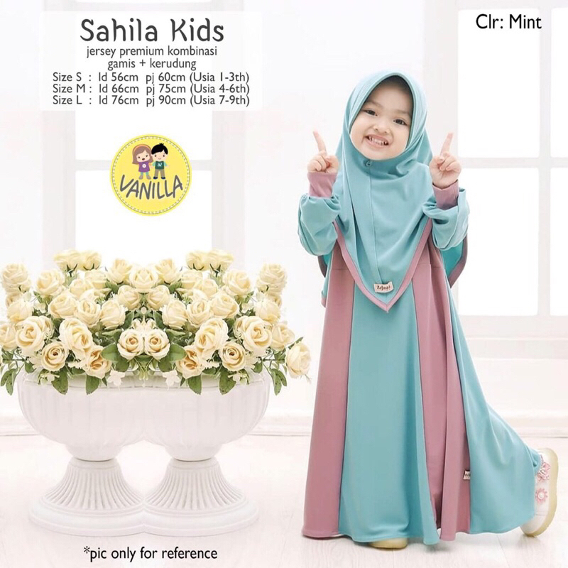 Gamis Anak Sahila Usia 1-10 Tahun / GamisAnakMuslimah / GamisAnakIndonesia