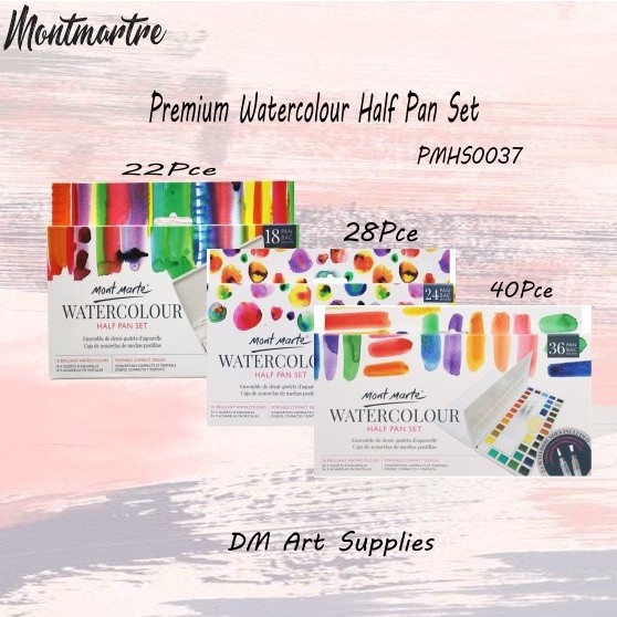 

Premium Watercolour Half Pan Set (PMHS00..)