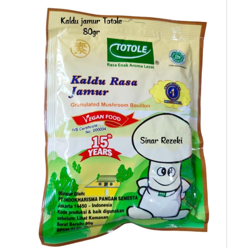 

80gr!! Kaldu jamur totole/kaldu penyedap rasa jamur totole