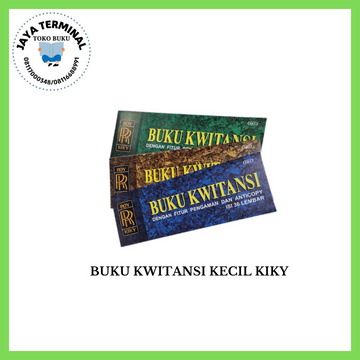 

BUKU KWITANSI KECIL KIKY & KWITANSI BESAR KIKY