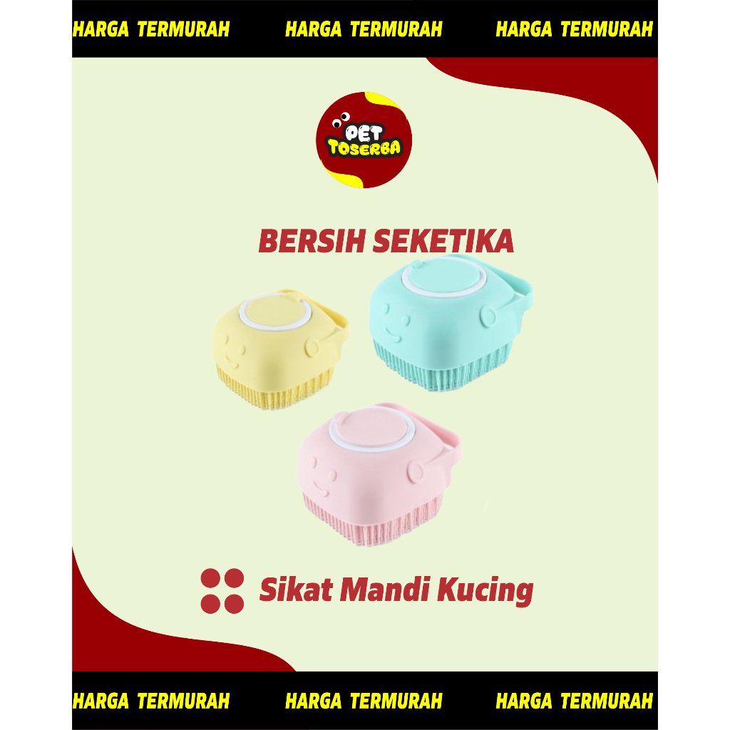 Sikat Mandi Shower Kucing / Kelinci / Ayam