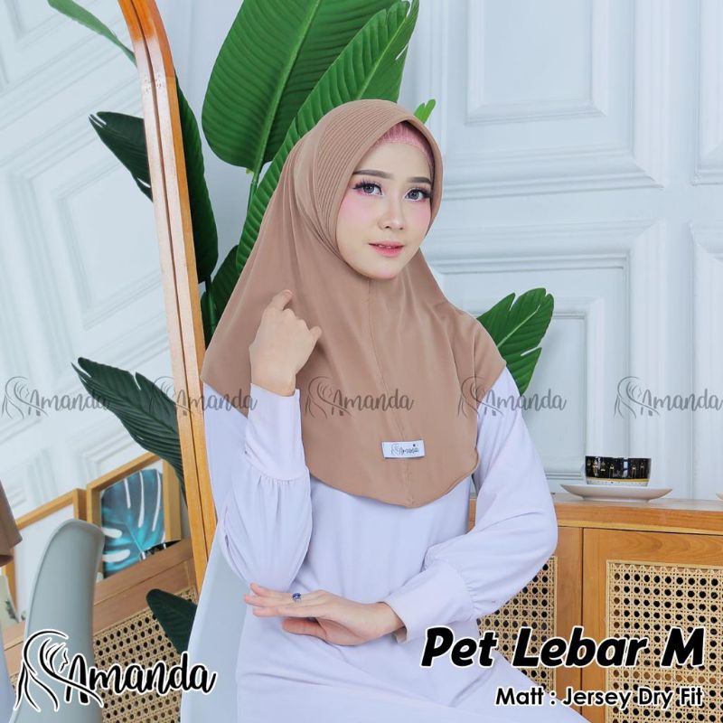 AMANDA - HIJAB SPORT PET M JERSEY TERBARU | Jilbab Olahraga Sport Kualitas Premium