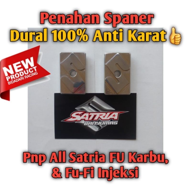 Tutup Arm Satria FU Custom Dural CNC , Penahan Spaner Satria FU, Stelan Rantai Satria FU, Tutup Swin