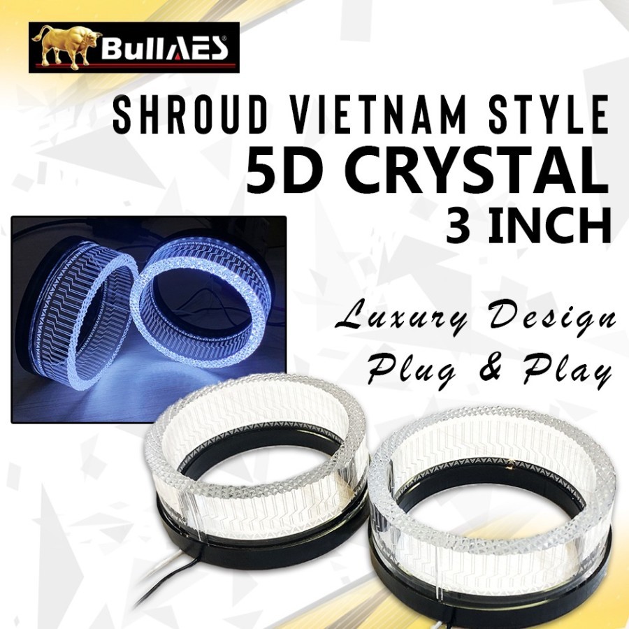 SHROUD BULAT KRISTAL ACRYLIC STYLE 5D 2,5INCH VIETNAM