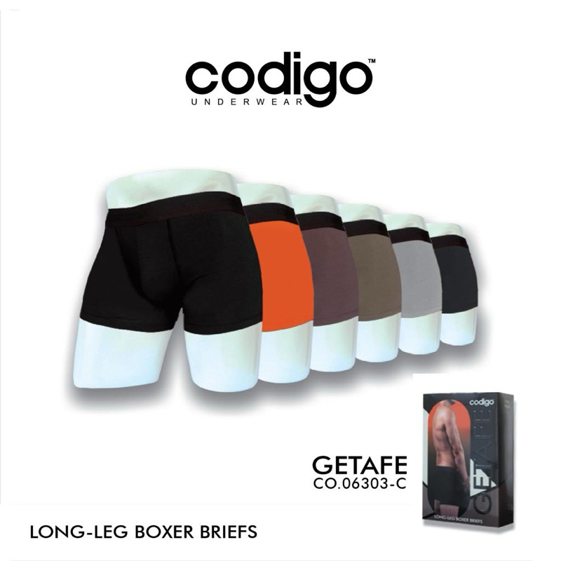 (3pcs) CD boxer dewasa celana dalam petak cowok Codigo GETAFE 06303