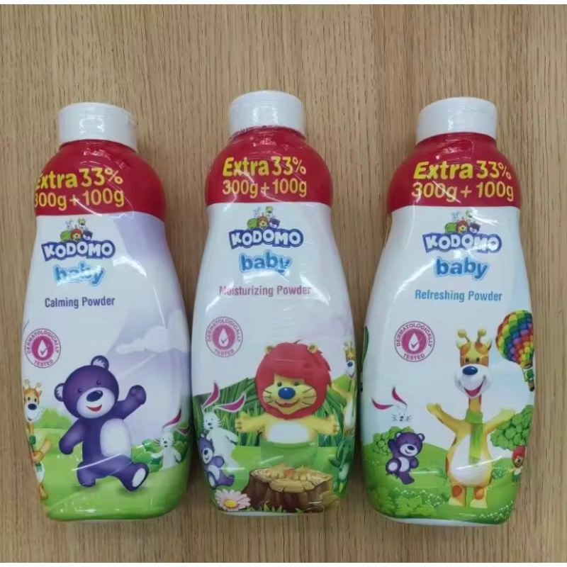 Kodomo Baby Powder Bedak bayi kemasan besar 300 g + 100 g (400 g)