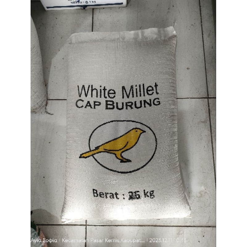milet putih 25 kg