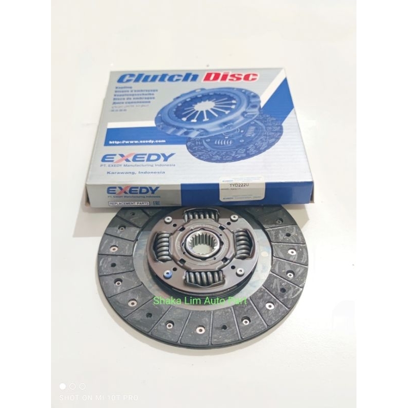 Plat Kampas Kopling Clutch Disc Toyota Kijang Kapsul EFI 2000 Diesel 2L EXEDY TYD 222 U