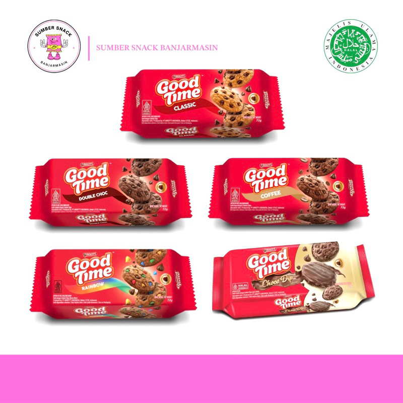 

Biskuit Good Time (5 Varian Rasa) (72g)