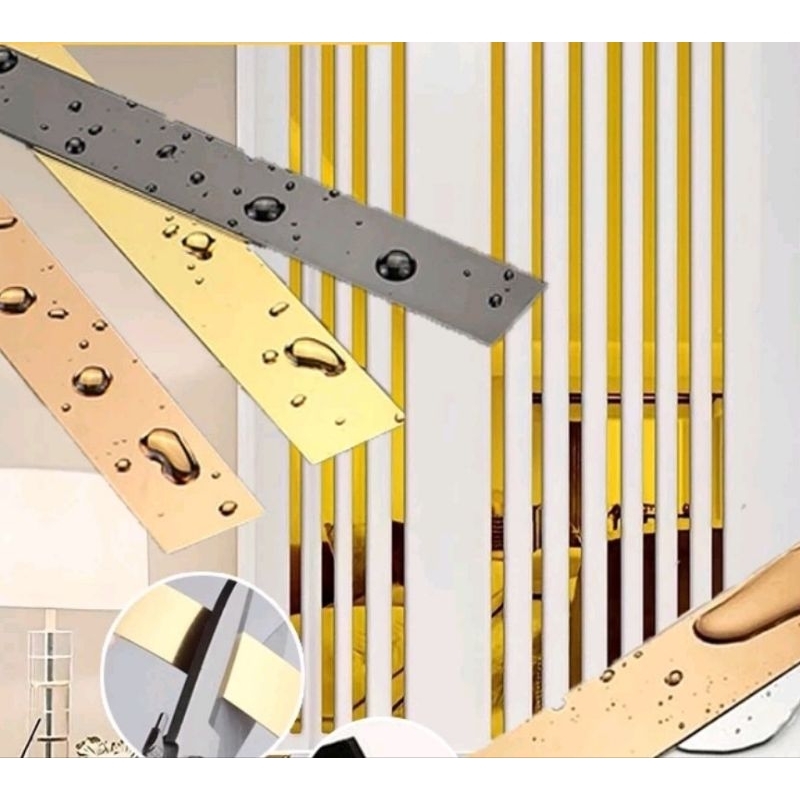 Huben plat strip gold/plat strip/list gold