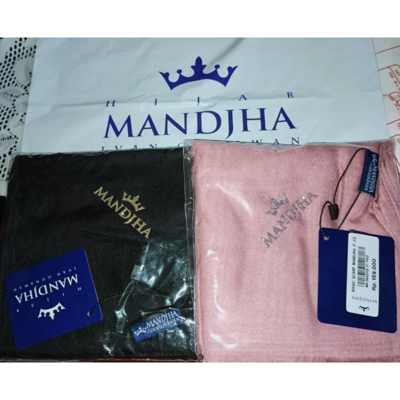 Mandjha 2 Pcs Polos Ivan Gunawan Fashion Original Scarf Hijab Polos Basic Voal 115 Cm Dusty Pink Pea